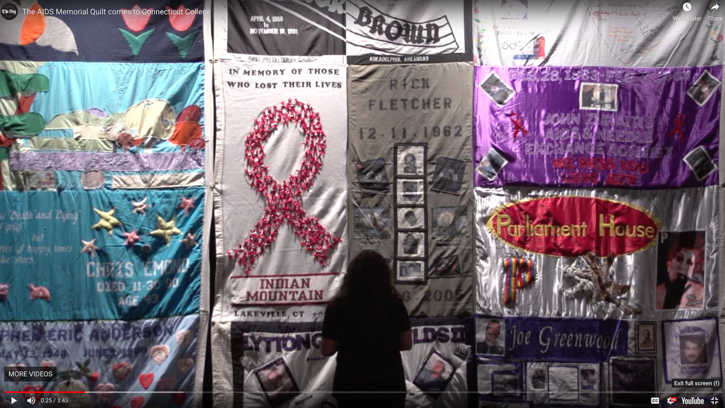 The AIDS Quilt at Connecticut College